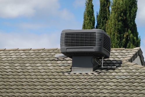 air con unit on roof